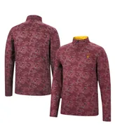 Men's Colosseum Maroon Arizona State Sun Devils Tivo Quarter-Zip Jacket