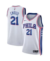 Men's and Women's Nike Joel Embiid White Philadelphia 76ers Swingman Jersey