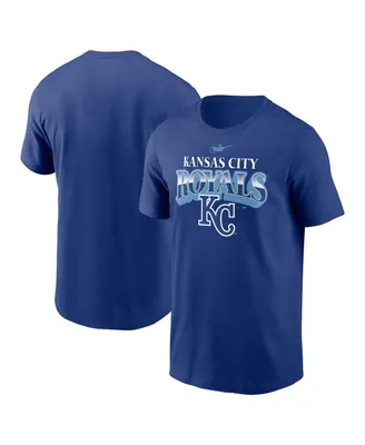 Men's Nike Royal Kansas City Royals Cooperstown Collection Rewind Arch T-shirt