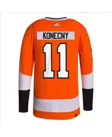 Men's adidas Travis Konecny Orange Philadelphia Flyers Authentic Pro Home Player Jersey