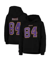 Big Boys Mitchell & Ness Randy Moss Black Minnesota Vikings Retired Player Name and Number Fleece Pullover Hoodie