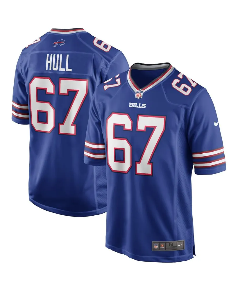 Men's Nike Kent Hull Royal Buffalo Bills Game Retired Player Jersey