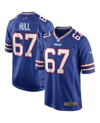 Men's Nike Kent Hull Royal Buffalo Bills Game Retired Player Jersey