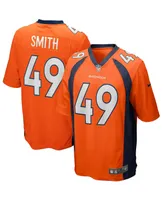 Men's Nike Dennis Smith Orange Denver Broncos Game Retired Player Jersey