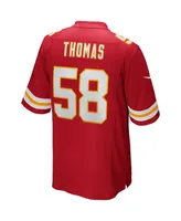 Men's Nike Derrick Thomas Red Kansas City Chiefs Game Retired Player Jersey