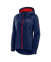 Women's Fanatics Navy Washington Capitals Authentic Pro Rink Full-Zip Hoodie