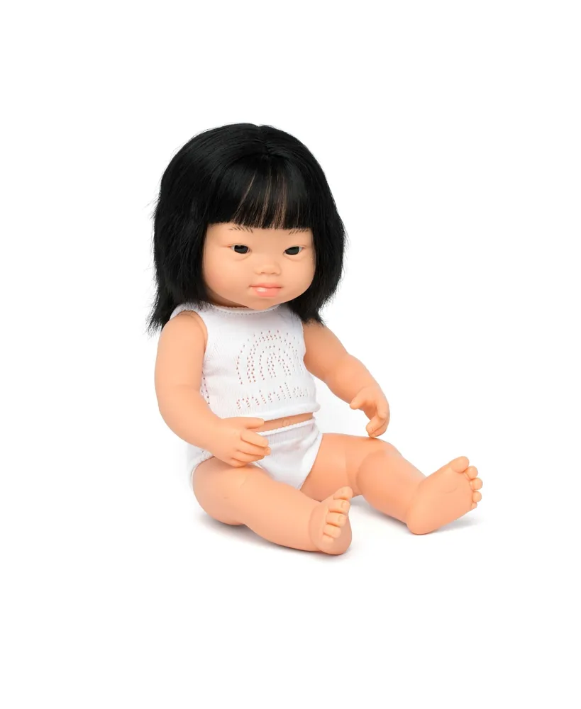 Miniland Baby Girl 15" Asian Doll with Down Syndrome