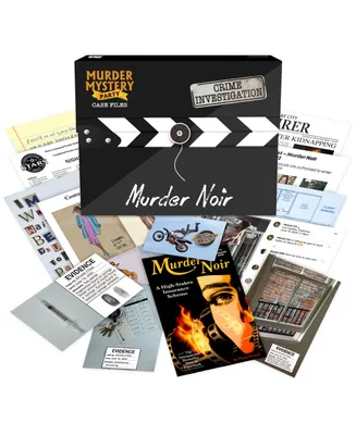 University Games Murder Mystery Party Case Files, Murder Noir Set, 53 Piece