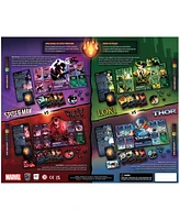 Usaopoly Marvel Dice Throne 4-Hero Scarlet Witch, Thor, Loki, Spider-Man Box Set, 211 Piece