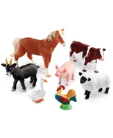 Kaplan Early Learning Company Jumbo Animals Set of 18 - Farm, Jungle, Pets