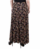 Ny Collection Plus Maxi with Sash Waist Tie Skirt