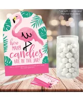 Pink Flamingo - How Many Candies Tropical Summer Party Candy Guessing Game