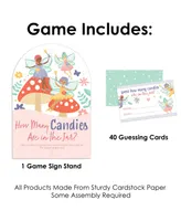 Let's Be Fairies Garden Birthday Party 1 Stand & 40 Cards Candy Guessing Game