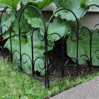 Sunnydaze Decor -Piece Victorian Iron Garden Border Fencing - ft