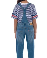 Levi's Big Girls Adjustable Waistband Girlfriend Denim Overalls