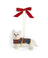 Christmas Tree Tartan Corgi Ornament