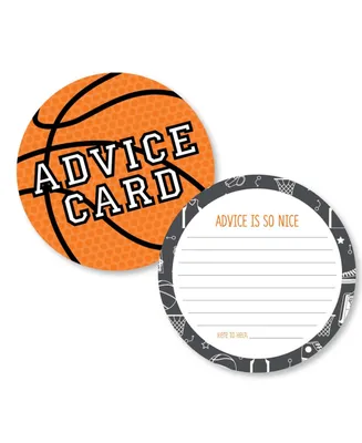 Nothin' But Net - Basketball Wish Card Activities Shaped Advice Cards Game 20 Ct