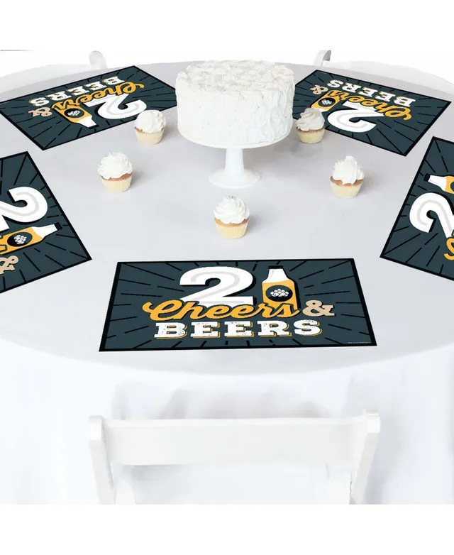 Big Dot of Happiness Cheers and Beers to 21 Years - 21st Birthday Party  Favor Boxes - Set of 12