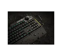 Asus Membrane Gaming Keyboard for Pc - Tuf K1 | Programmable, Onboard Memory | Dedicated Volume Knob, Aura Sync Rgb & Side Lighting