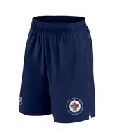 Men's Fanatics Navy Winnipeg Jets Authentic Pro Rink Shorts