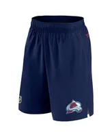 Men's Fanatics Navy Colorado Avalanche Authentic Pro Rink Shorts