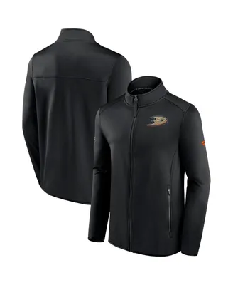 Men's Fanatics Black Anaheim Ducks Authentic Pro Rink Fleece Full-zip Jacket