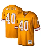 Men's Mitchell & Ness Mike Alstott Orange Tampa Bay Buccaneers Big and Tall 1996 Retired Player Replica Jersey