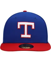 Men's New Era Royal Texas Rangers Cooperstown Collection Turn Back The Clock 59FIFTY Fitted Hat