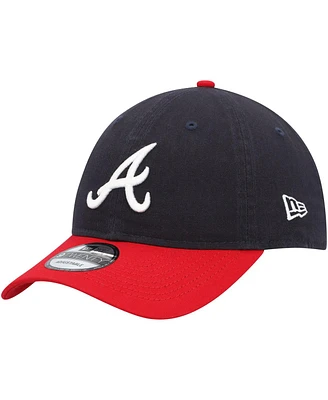 Men's New Era Navy, Red Atlanta Braves Replica Core Classic 9TWENTY Adjustable Hat
