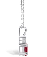 Macy's Ruby (/ Ct. t.w.) and Diamond Accent Pendant Necklace