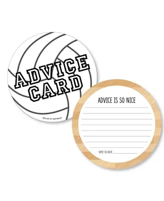 Bump, Set, Spike - Volleyball Party Activities - Shaped Advice Cards Game 20 Ct