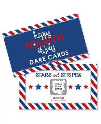 4th of July - Independence Day Party Game Scratch Off Dare Cards - 22 Count