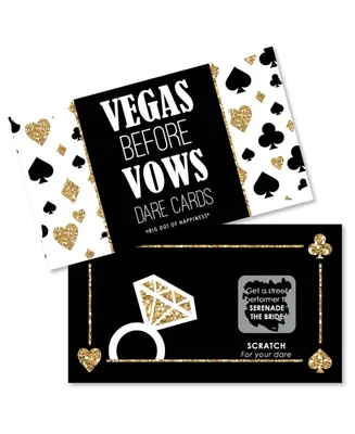 Vegas Before Vows - Las Vegas Party Game Scratch Off Dare Cards - 22 Ct
