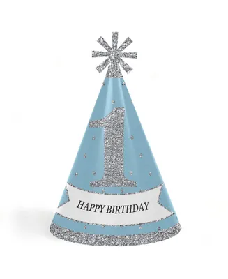 Onederland - Cone Winter Wonderland Happy Birthday Party Hats