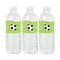 Goaaal - Soccer - Party Water Bottle Sticker Labels - 20 Ct