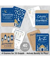 Ramadan - 4 Eid Mubarak Party Games - 10 Cards Each - Gamerific Bundle