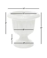 Novelty Classic Urn, 14 Inch, White