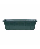 Novelty Mnftg. Polypropylene Flower Box Planter/Liner, Hunter Green