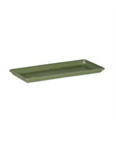 Novelty Plastic Countryside Sage Flower Box Tray, 18 Inch