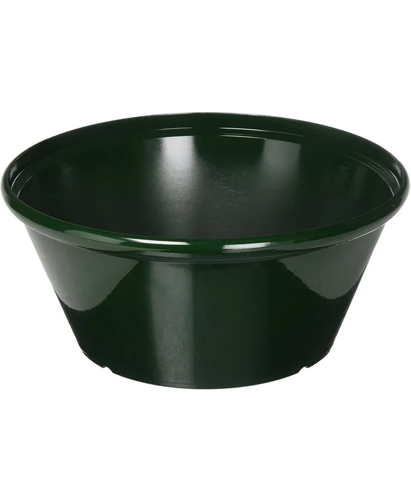 Gardener Select Plastic Tulip Bowl Planter Dark Green 12Inch