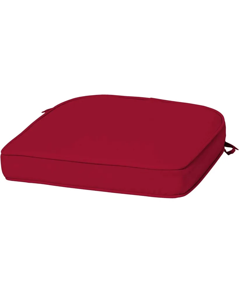 Arden Selections ProFoam Rounded Back Outdoor Patio Cushion Red