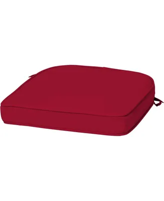 Arden Selections ProFoam Rounded Back Outdoor Patio Cushion Red