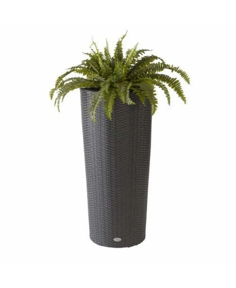 Dmc Products 78383 Vista Round Resin Wicker Planter 40-Inch