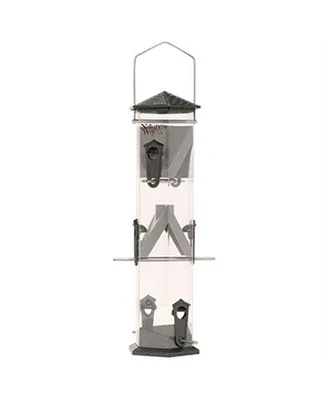 Natures Way Bird Products Wide Deluxe Sunflower Pewter Feeder 17 Inch