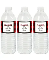 Flannel Fling Before the Ring - Bachelorette Water Bottle Sticker Labels - 20 Ct