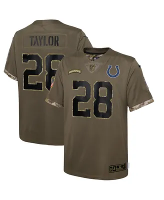 Big Boys Nike Jonathan Taylor Olive Indianapolis Colts 2022 Salute To Service Player Limited Jersey