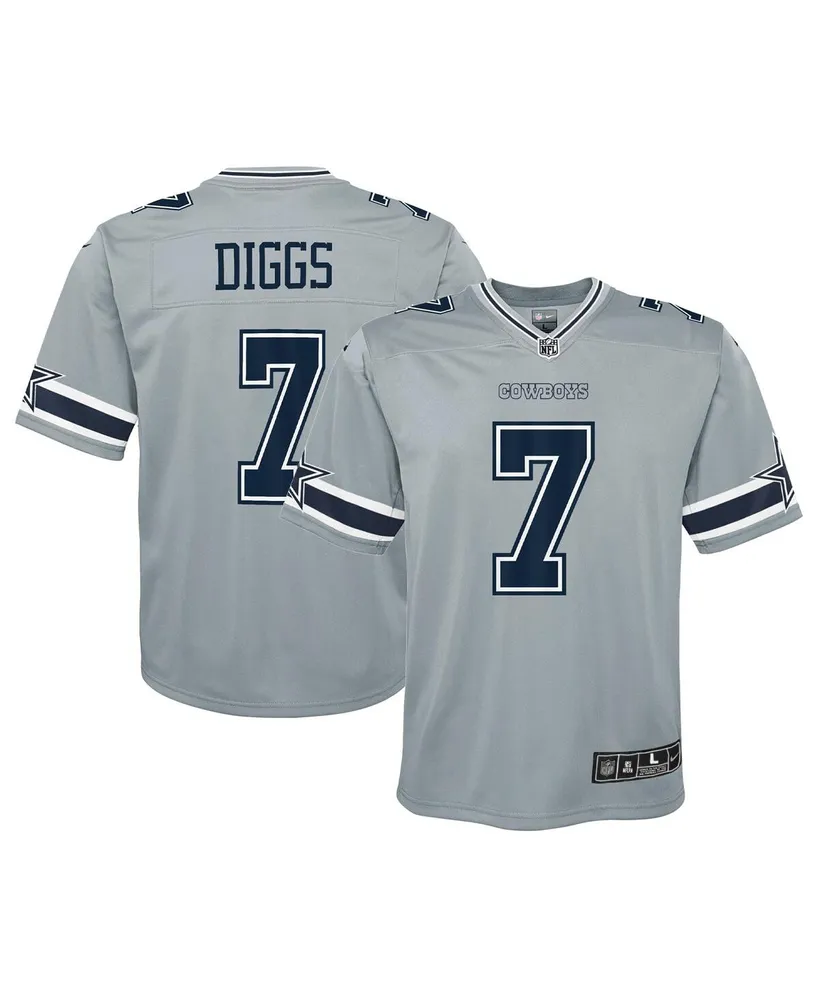 Big Boys Nike Trevon Diggs Gray Dallas Cowboys Inverted Game Jersey