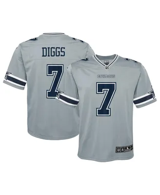 Big Boys Nike Trevon Diggs Gray Dallas Cowboys Inverted Game Jersey