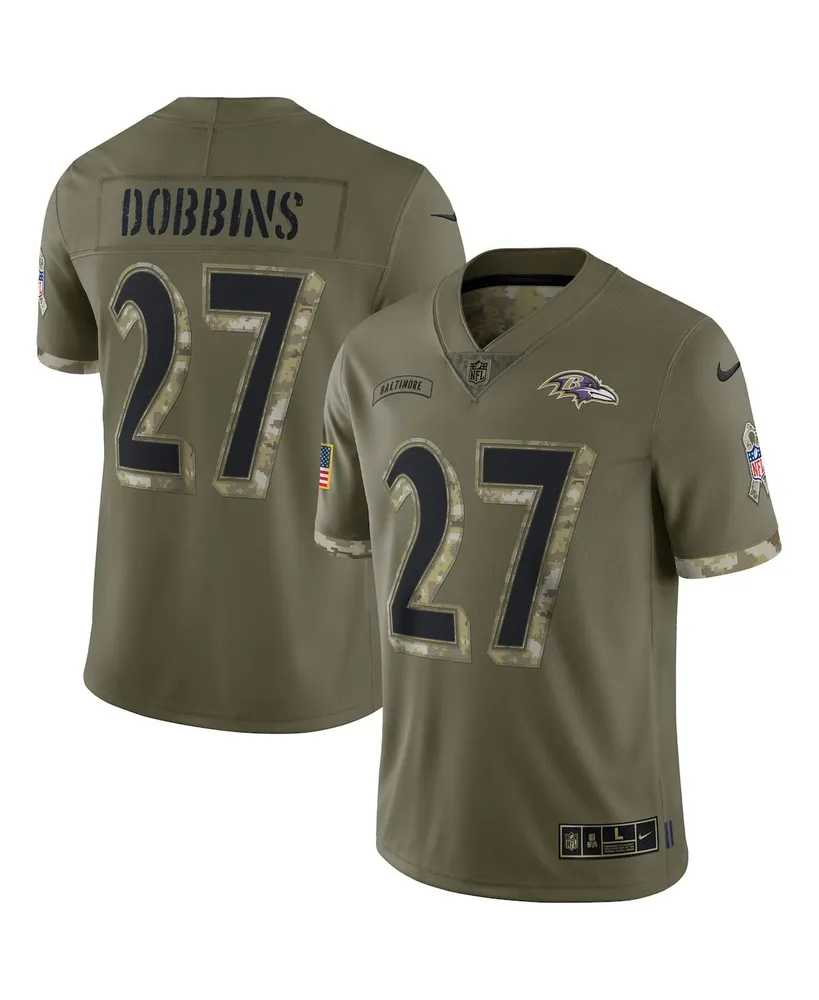 NFL Baltimore Ravens RFLCTV (J.K. Dobbins) Men's Fashion Football Jersey.