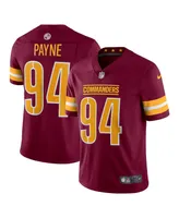 Men's Nike Da'Ron Payne Burgundy Washington Commanders Vapor Limited Jersey